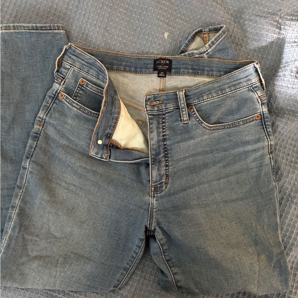 J.Crew mid rise skinny jean